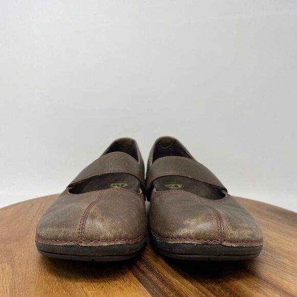 Merrell Shoes Women's Sz 9 Brio Ortholite Split Toe Clog Mary Jane Brown J43440 - Picture 2 of 8